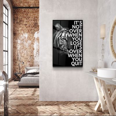 Autres décorations murales - Ce n'est pas fini, collection de designers, art mural en verre 110CMx70CM - ARTDESIGNA