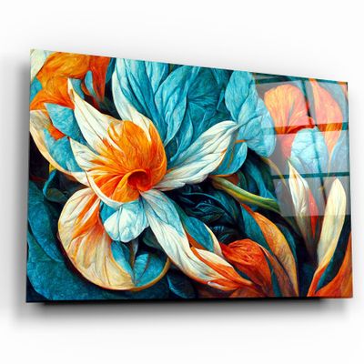 Autres décorations murales - Art mural en verre de la collection Flowers of Secret Garden Designers 110CMx70CM - ARTDESIGNA