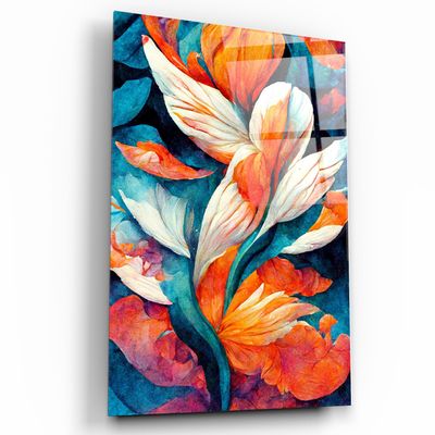 Other wall decoration - Flowers of Secret Garden 2Designers Collection Glass Wall Art 110CMx70CM - ARTDESIGNA