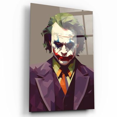 Other wall decoration - Joker PixelsDesigners Collection Glass Wall Art 110CMx70CM - ARTDESIGNA