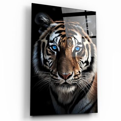 Other wall decoration - Blue Eyes - TigerDesigners Collection Glass Wall Art 110CMx70CM - ARTDESIGNA