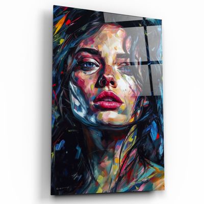 Other wall decoration - Beauty Oil Painting V3Designers Collection Glass Wall Art 110CMx70CM - ARTDESIGNA