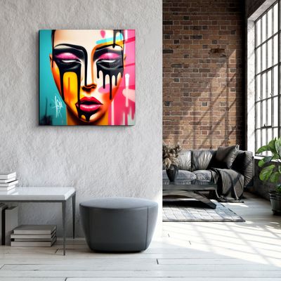 Autres décorations murales - Art mural en verre de la collection Cryin Designers 80CMX80CM - ARTDESIGNA