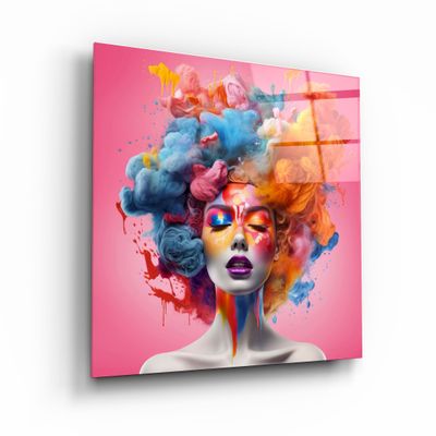 Other wall decoration - Cotton Candy Designers Collection Glass Wall Art 100CMX100CM - ARTDESIGNA