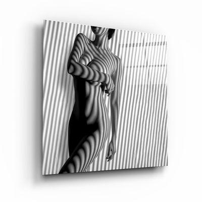 Autres décorations murales - Art mural en verre de la collection Designers Naked Shadows V2 80CMX80CM - ARTDESIGNA