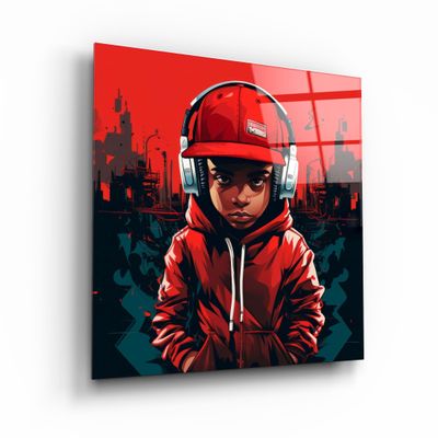 Other wall decoration - Hey Man Designers Collection Glass Wall Art 100CMX100CM - ARTDESIGNA