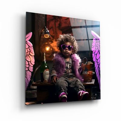 Other wall decoration - Who's the Boss? Designers Collection Glass Wall Art 80CMX80CM - ARTDESIGNA