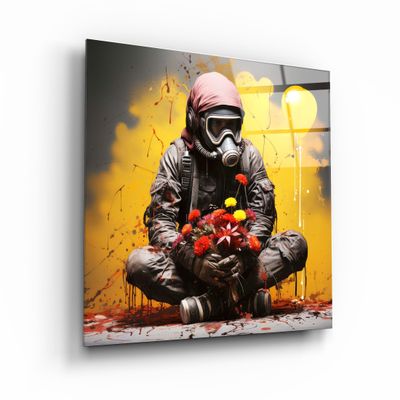 Other wall decoration - Lonely Lover Designers Collection Glass Wall Art 100CMx100CM - ARTDESIGNA
