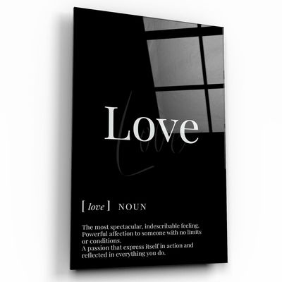 Autres décorations murales - Love | Designers Collection Glass Wall Art  110CMx70CM - ARTDESIGNA