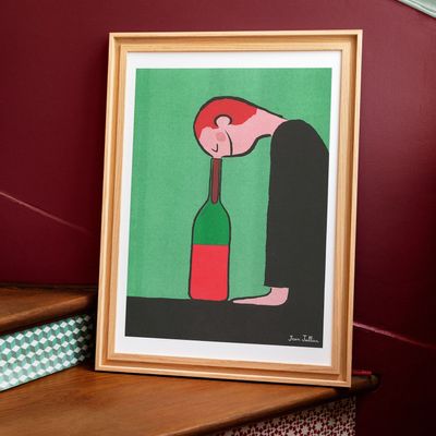 Affiches - Affiche A3 - Jean Jullien - Bouteille - KIBLIND ATELIER