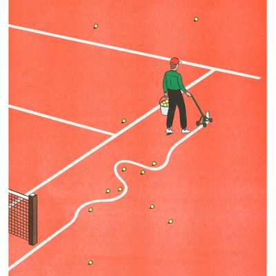 Affiches - Affiche A3 - Simon Bailly - Roland Garros - KIBLIND ATELIER