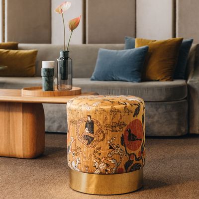 Tabourets - Tabouret Lune C En Laiton Poli COM - DUISTT