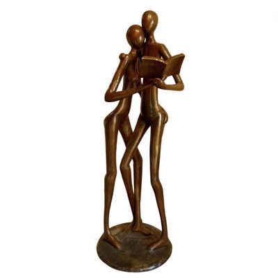 Sculptures, statuettes et miniatures - Grand Bronze Couple - CARL JAUNAY RÉANIMATEUR DOBJET