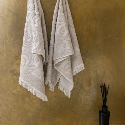 Bath towels - Bath Towel Harmony 70x140. Cotton, Linen. Limited edition - SOWL