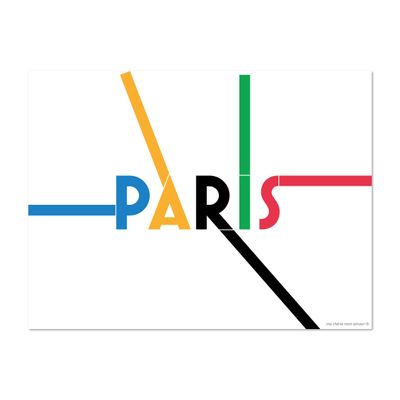 Objets design - Set de table Paris 2024 - MA CHÉRIE MON AMOUR