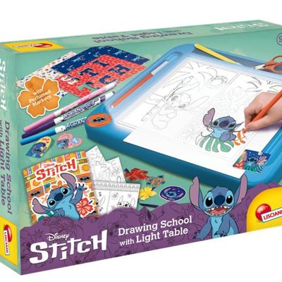 Toys - STITCH DRAWING SCHOOL WITH LIGHT TABLE - LISCIANI GIOCHI