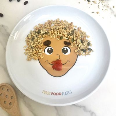 Children's mealtime - Fussy Food Plates - Diverse Skin Tone - FUSSY FOOD PLATES