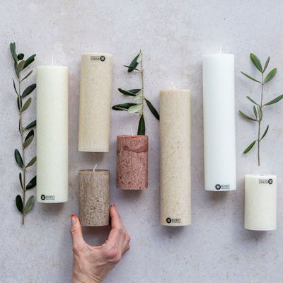 Objets de décoration - 100% Upcycled Olivewax candles - KUNSTINDUSTRIEN