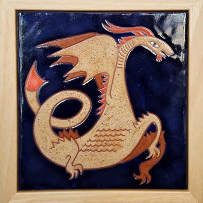 Ceramic - Year of the Dragon Tile: Limited Edition Collaboration with Valsamakis - ANTHOLOGIST