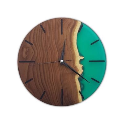 Other wall decoration - "Custom Made Resin and Silverberry Tree Wall Clock: Premium Handcrafted Sculptures" 80CM - ARTDESIGNA