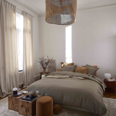 Bed linens - Nouvelle Vague Roseau - 100% linen bed set\" washed\” tumbled - ALEXANDRE TURPAULT