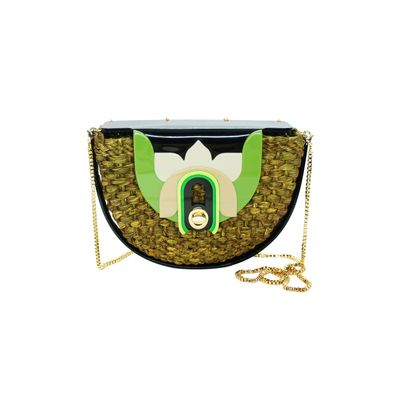 Bags and totes - Bag Straw Lilium Green - GISSA BICALHO