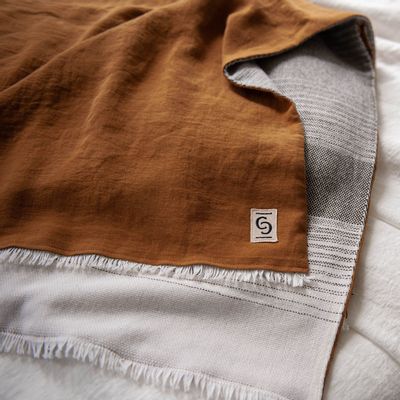 Cadeaux - Couverture et plaid en chanvre pur - COULEUR CHANVRE