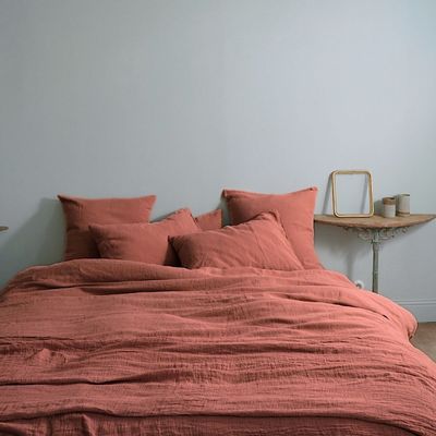 Linge de lit - Linge de maison en chanvre - COULEUR CHANVRE