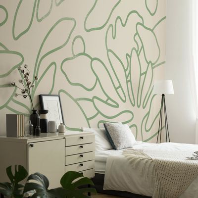 Tapestries - Calm panoramic wallpaper. - ACTE-DECO