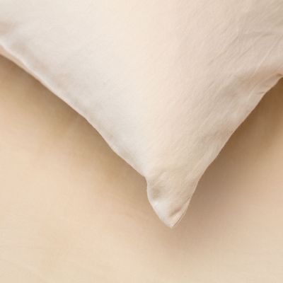 Bed linens - Washed Satin Bed Set. 300 threads. Creme - SOWL