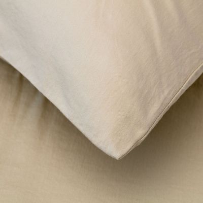 Bed linens - Washed Satin Bed Set. 300 threads. Beige - SOWL