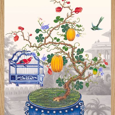 Other wall decoration - Oriental Scene Illustration - PARADISIO IMAGINARIUM