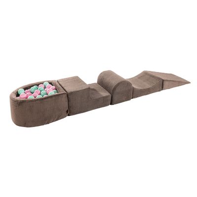 Peluches - Aesthetic Foam 4-Element Set with Small Ball Pit, Corduroy - MEOWBABY