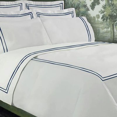 Literie pour hôtels - Drap de lit "Duo" en coton égyptien - LA CUCA