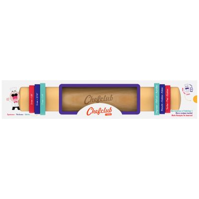 Children's arts and crafts - Chefclub Kids rolling pin with adjustable rings - SNACKING MEDIA / CHEFCLUB