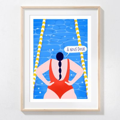 Affiches - Affiche La piscine - LAVILLETLESNUAGES