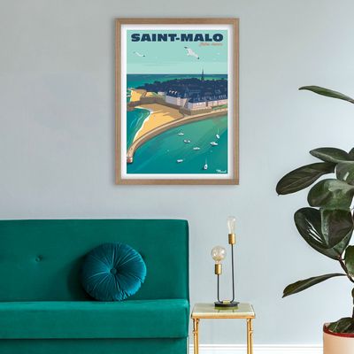 Affiches - Affiche SAINT-MALO Intra-muros - MARCEL TRAVELPOSTERS