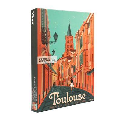 Papeterie - Puzzle TOULOUSE "Rue du Taur" - MARCEL TRAVELPOSTERS