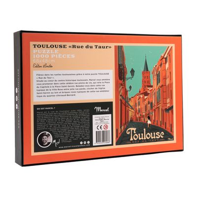 Stationery - Puzzle TOULOUSE "Rue du Taur" - MARCEL TRAVELPOSTERS