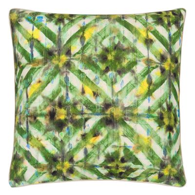 Linge de lit - Parquet Batik Forest - Accessoire en Coton Gabardine - DESIGNERS GUILD