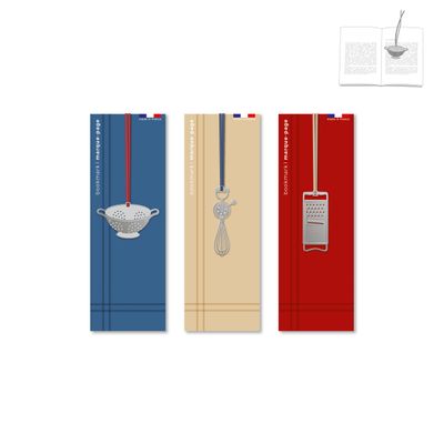 Gifts - Set of 9 metal bookmarks - kitchen - TOUT SIMPLEMENT,
