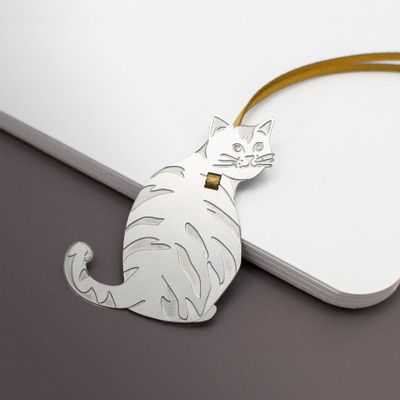 Gifts - Set of 9 metal bookmarks - cat - TOUT SIMPLEMENT,