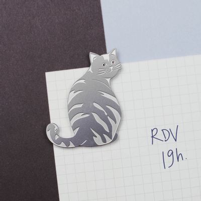 Cadeaux - Assortiment de 9 magnets en métal - chat - TOUT SIMPLEMENT,