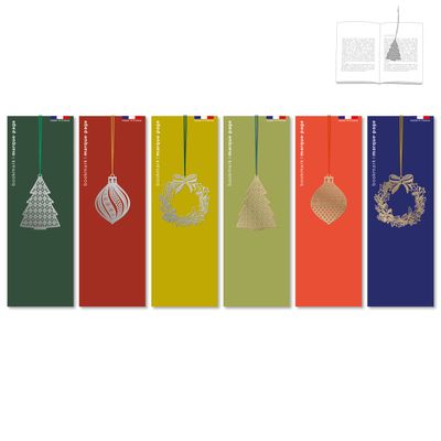 Gifts - Set of 24 metal bookmarks - Christmas - TOUT SIMPLEMENT,