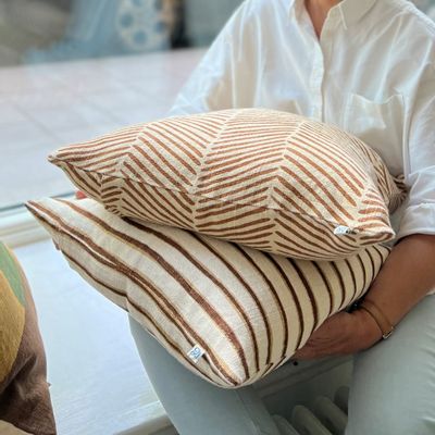 Fabric cushions - Linen Cushions - Jaipur Stripe - CHHATWAL & JONSSON