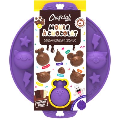 Children's arts and crafts - Moule à Chocolat Chefclub Friends - SNACKING MEDIA / CHEFCLUB