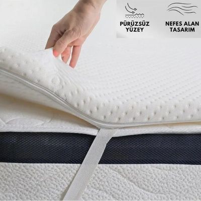 Bed linens - Protège-Matelas et Tapis de Couchage - 5 cm d'épaisseur- Plume d'oisea - KOZZY HOME TEXTİLES ( GLOBAL ONLINE SALE )