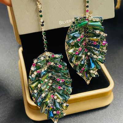 Jewelry - Green leaf Earrings - TIRACISÚ
