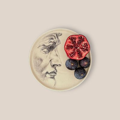 Decorative objects - PLATE - The David - CLAIRE POUJOULA