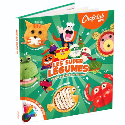 Loisirs créatifs pour enfant - Livre Kids : Les super légumes - SNACKING MEDIA / CHEFCLUB